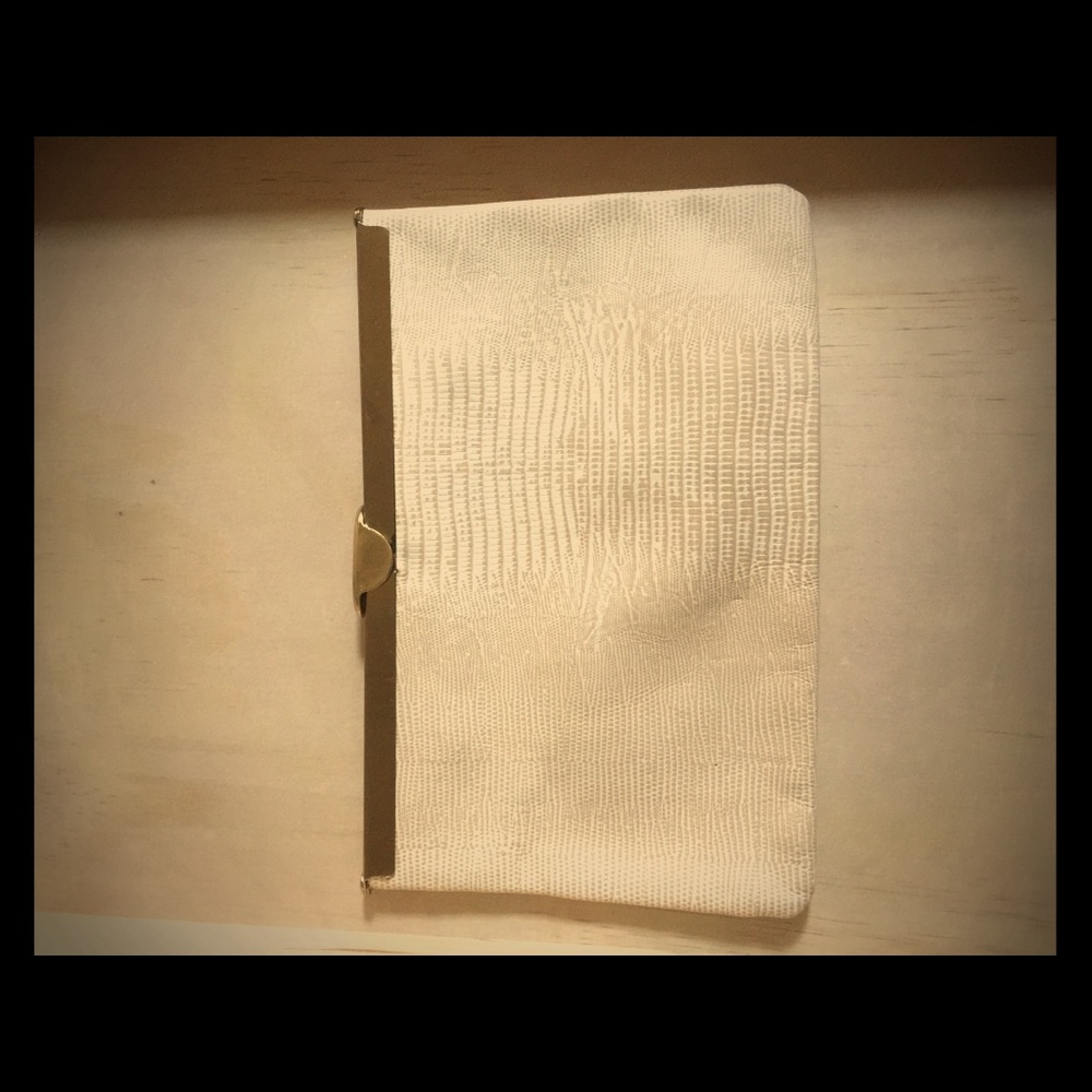 Saks Fifth Avenue Mixed White Leather Purse